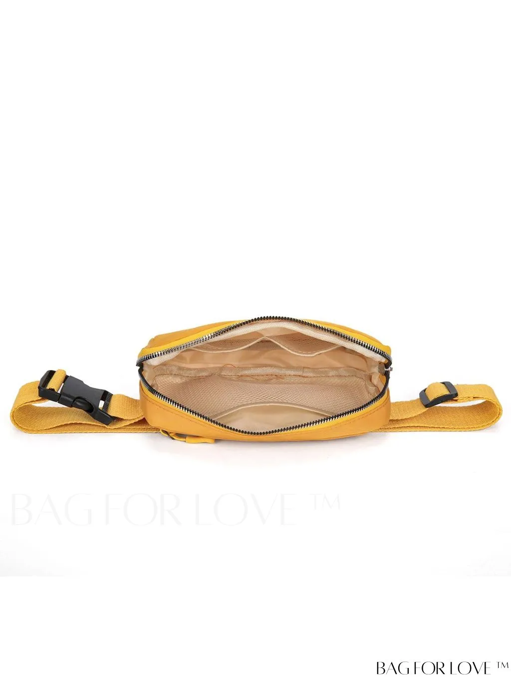 BagForLove - Compact Fanny Pack: Zipper Closure and Minimalist Release Buckle