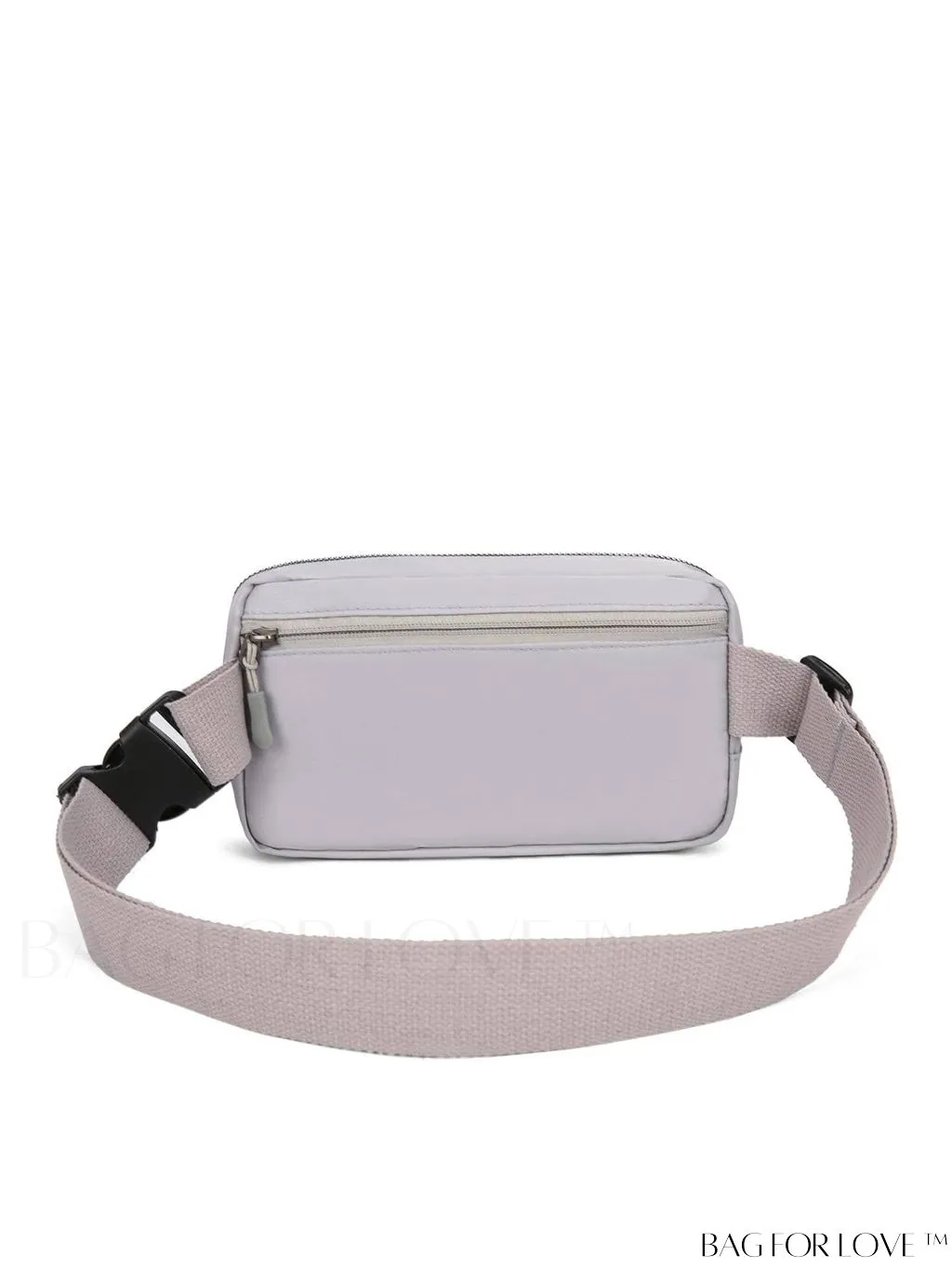 BagForLove - Compact Fanny Pack: Zipper Closure and Minimalist Release Buckle