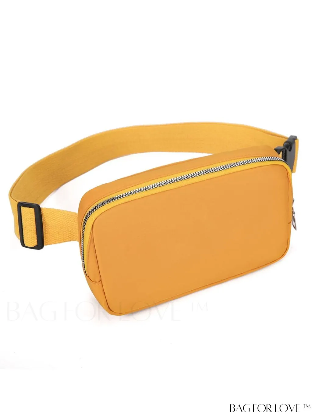 BagForLove - Compact Fanny Pack: Zipper Closure and Minimalist Release Buckle