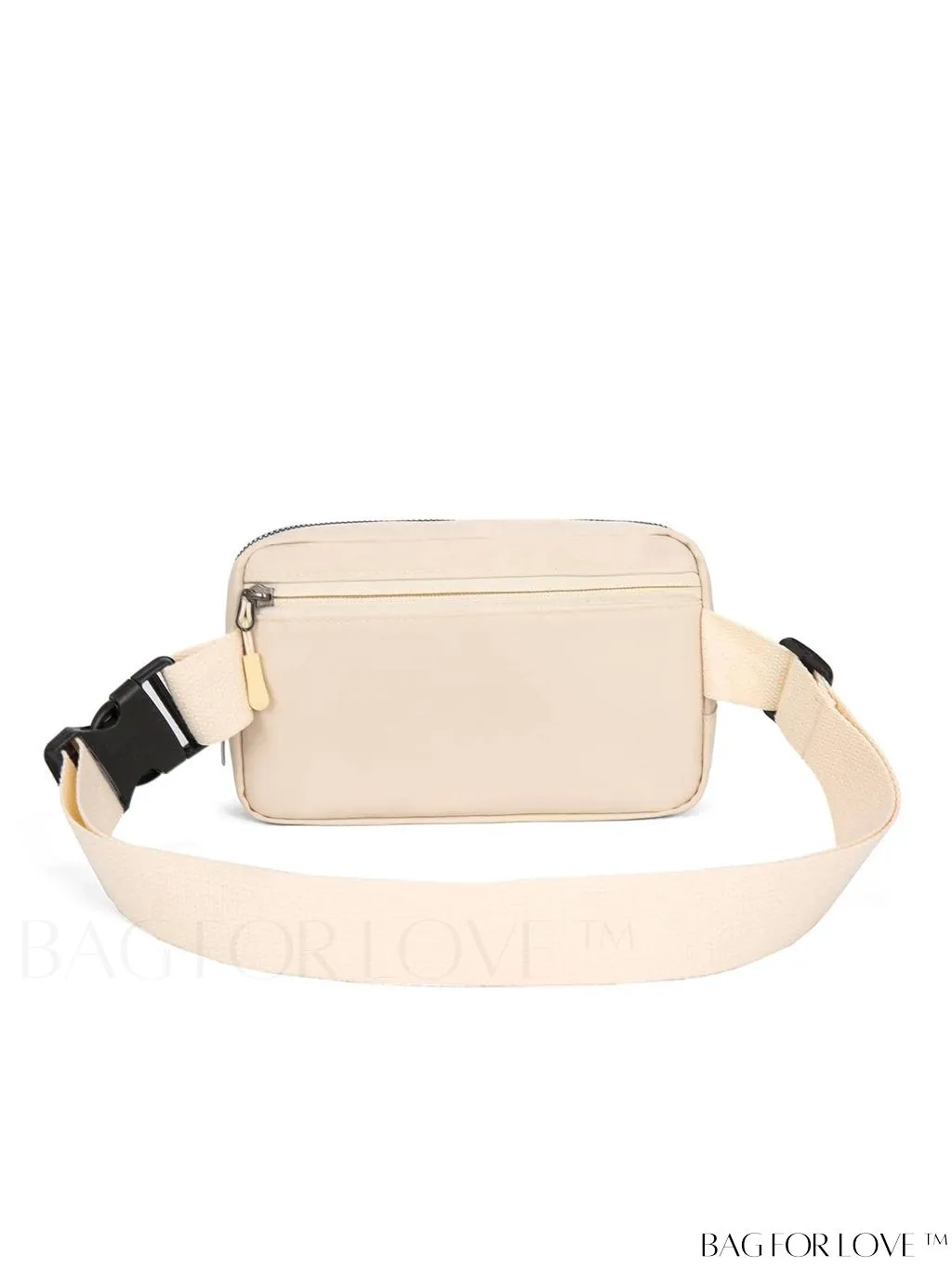 BagForLove - Compact Fanny Pack: Zipper Closure and Minimalist Release Buckle