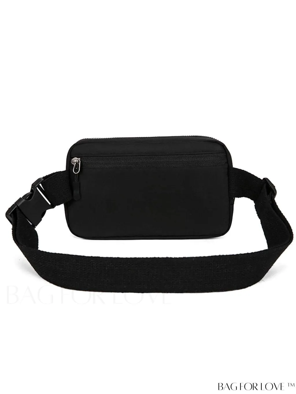 BagForLove - Compact Pink Casual Fanny Pack with Zipper and Adjustable Strap