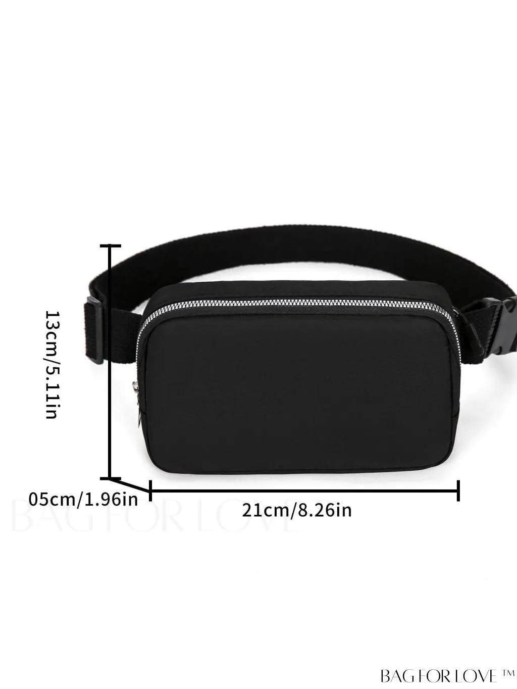 BagForLove - Unisex Solid-Color Minimalist Waist Bag: Sleek and Stylish