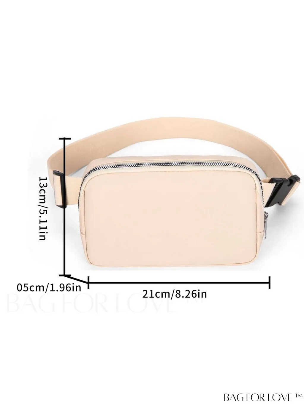 BagForLove - Unisex Solid-Color Minimalist Waist Bag: Sleek and Stylish