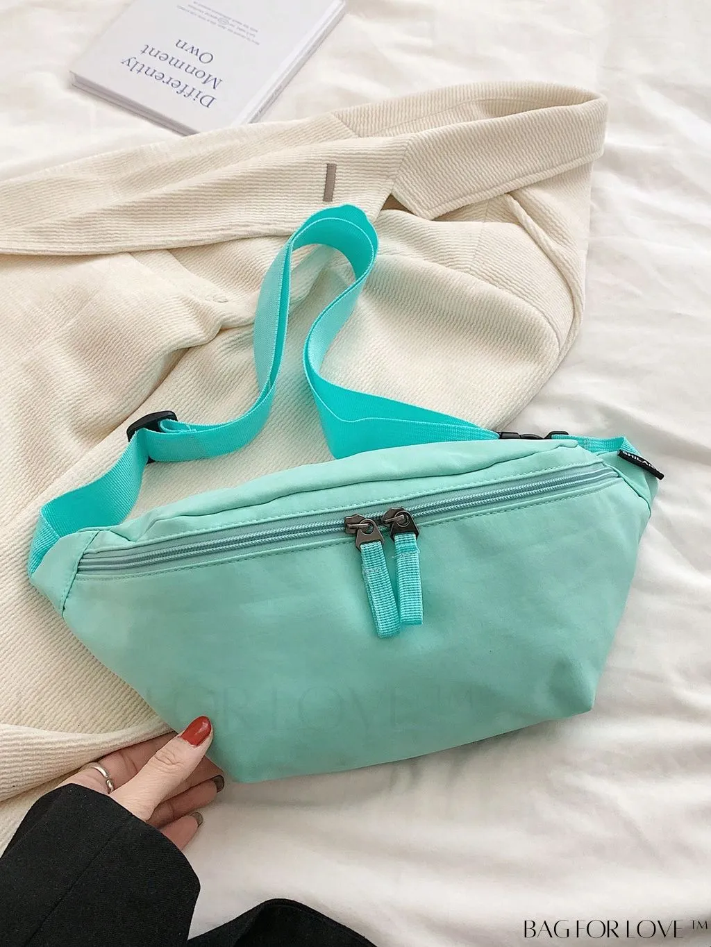 BagForLove - Unisex Solid Color Waist Bag with Spacious Capacity