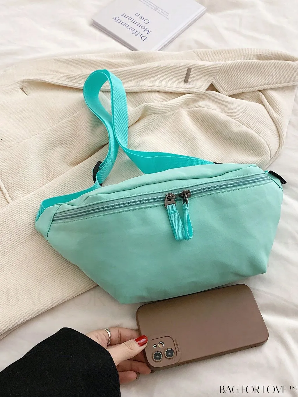 BagForLove - Unisex Solid Color Waist Bag with Spacious Capacity