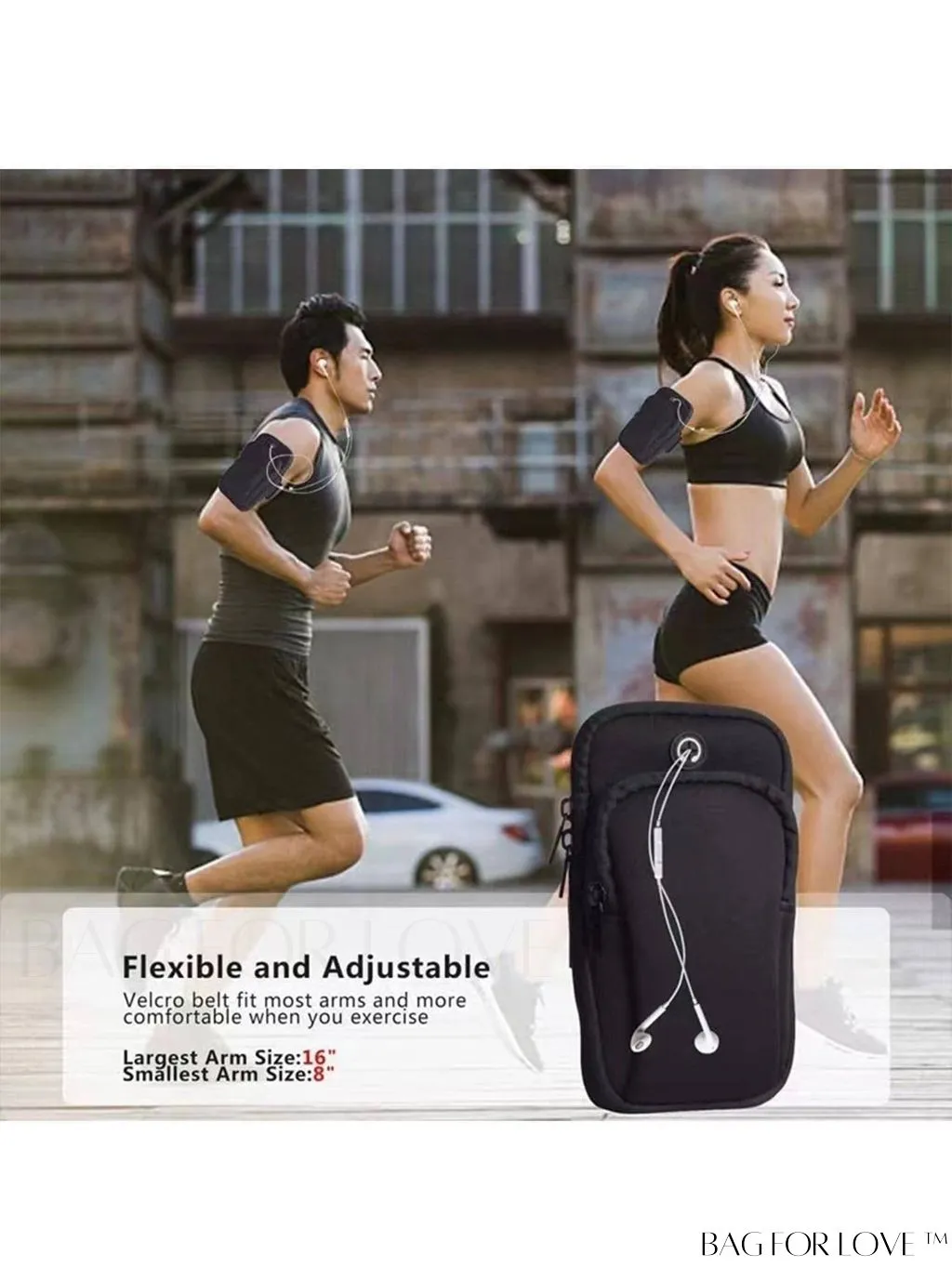 BagForLove - Womens Waterproof Arm and Wrist Bag: Stylish and Functional for Fitness
