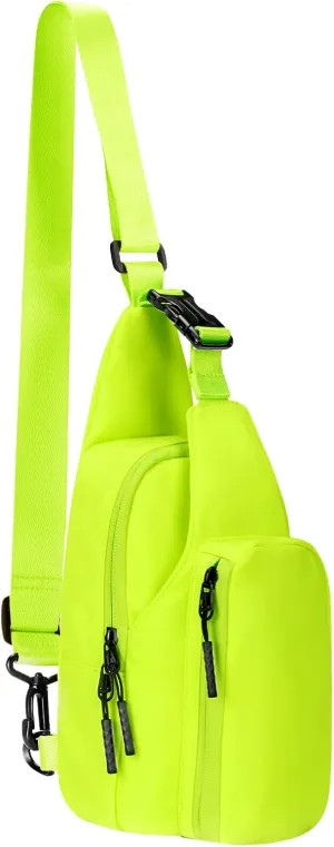 baleaf Daily Sling Bag Crossbody Backpack Adjustable Strap Shoulder Chest Daypack Casual Traveling Hiking Daily Green