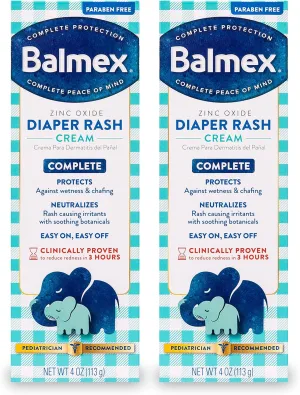 Balmex Diaper Rash Cream 4 Oz. 2 Pack