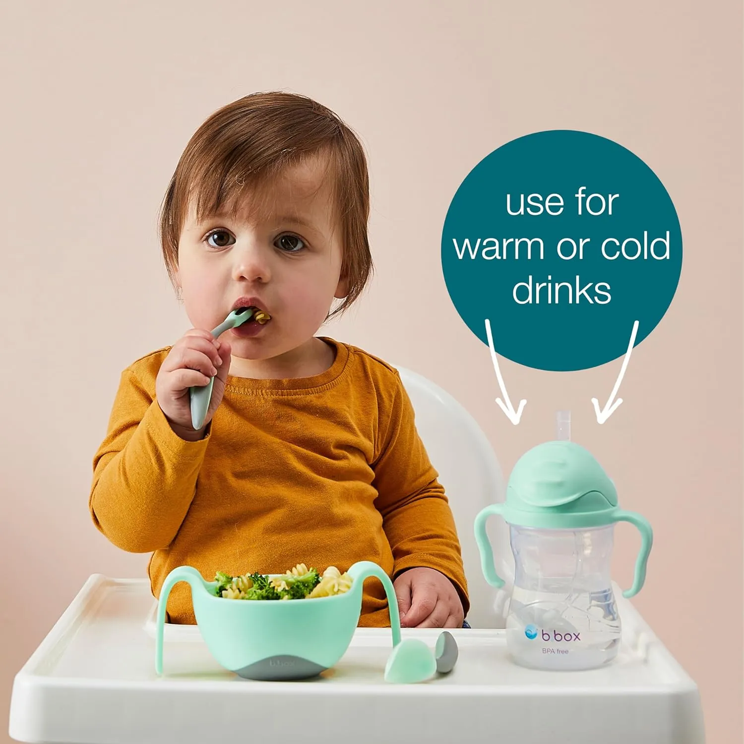 b.box Sippy Cup with Weighted Straw (2-pack). Drink from any Angle, Leak Proof, Spill Proof, Easy Grip. BPA Free, Dishwasher Safe. For Babies 6m  to Toddlers (tutti frutti   boysenberry, 8oz)