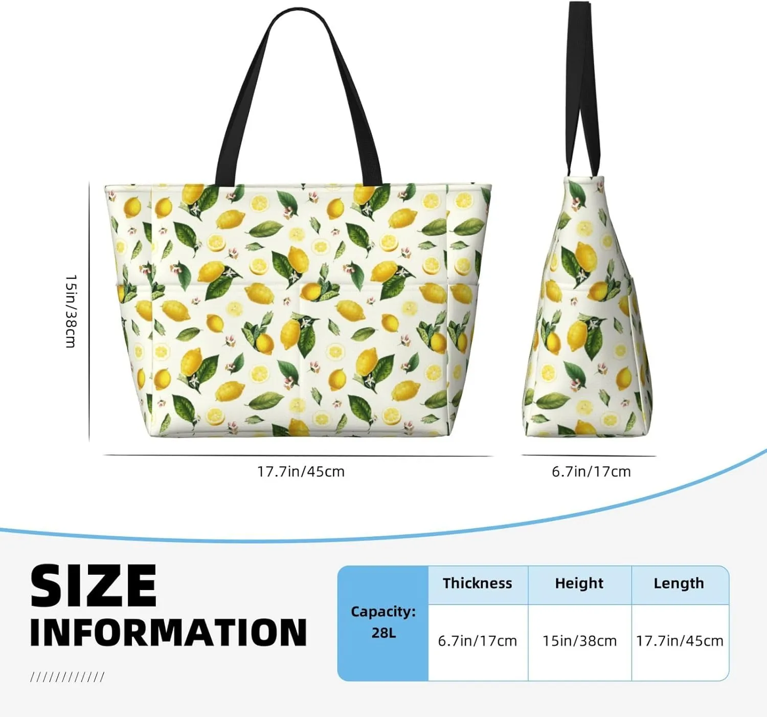 Beach Tote Bag for Women Beach Bag Waterproof and Sandproof Tote Bag with Wet Bag Large Travel Bag for Weekend Travel