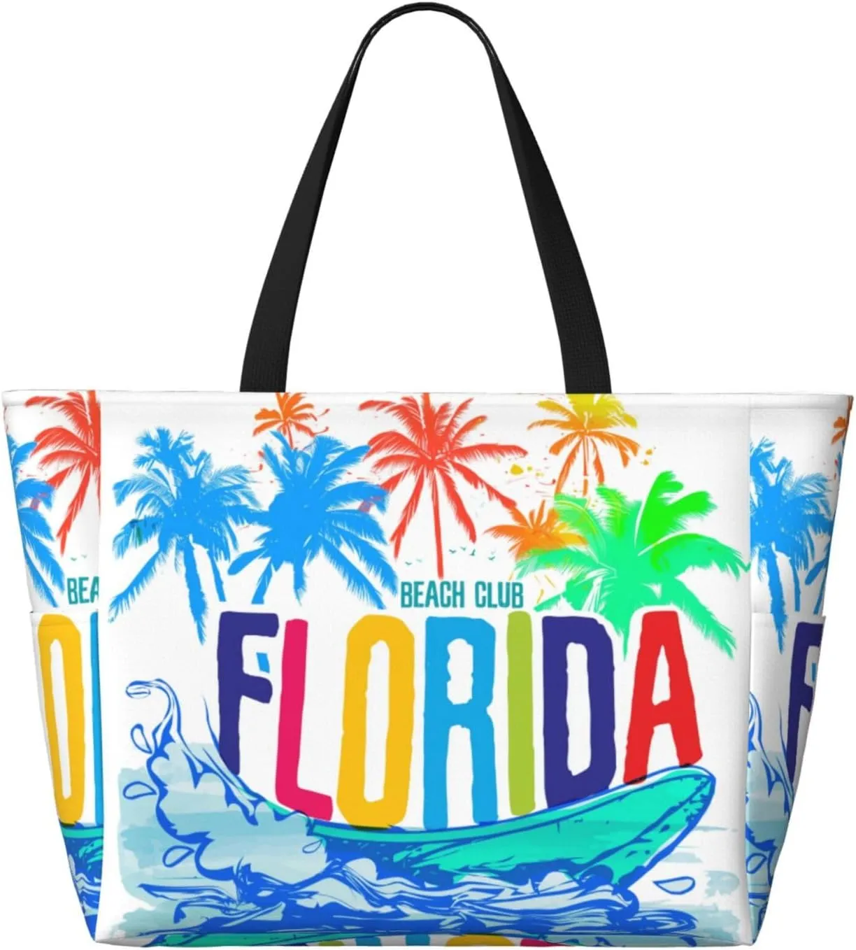Beach Tote Bag for Women Beach Bag Waterproof and Sandproof Tote Bag with Wet Bag Large Travel Bag for Weekend Travel