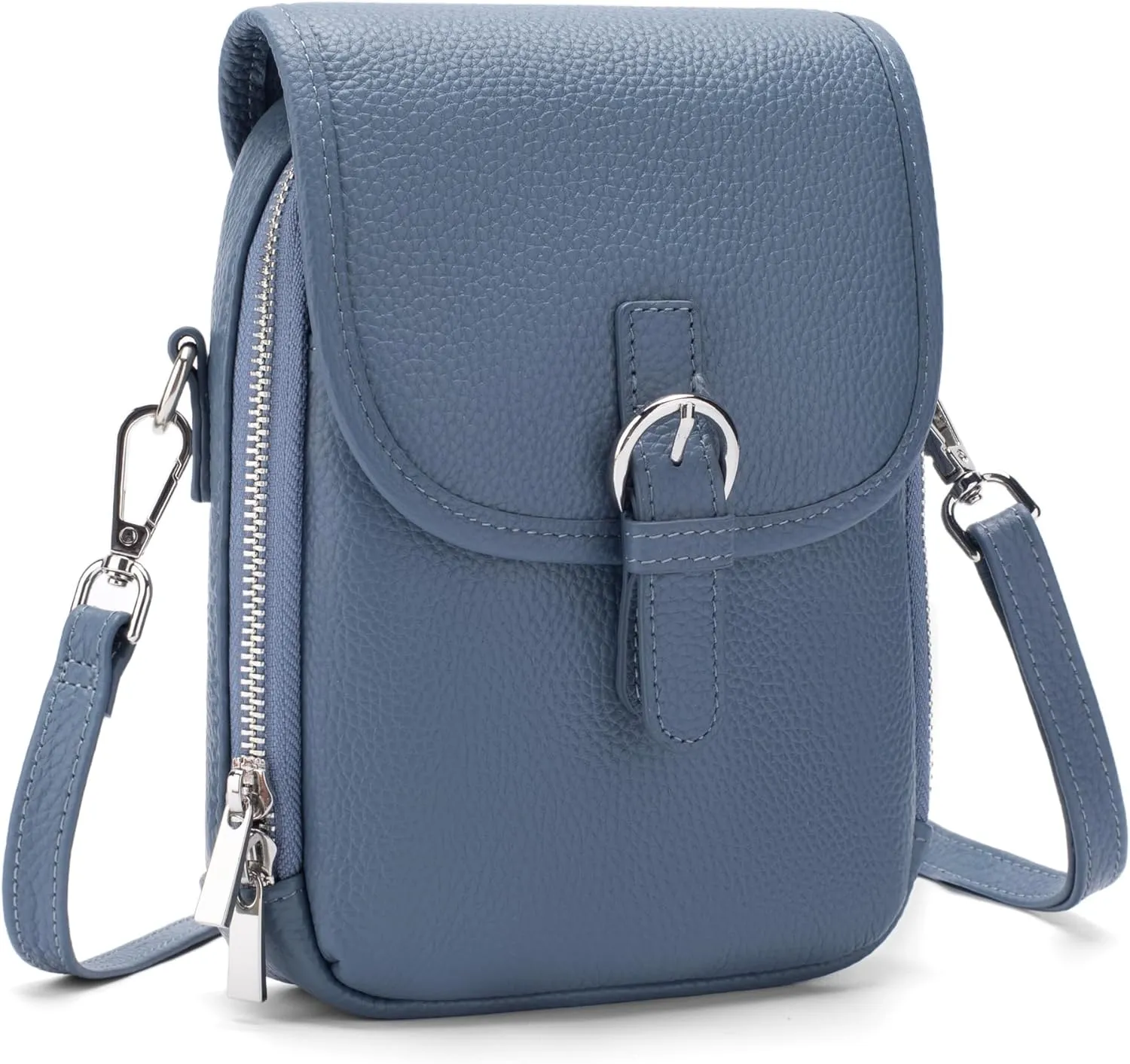 befen Genuine Leather Small Crossbody Bags for Women Cross Body Bag Purses Cell Phone Purse for Travel with RFID Card Slots