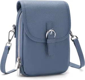 befen Genuine Leather Small Crossbody Bags for Women Cross Body Bag Purses Cell Phone Purse for Travel with RFID Card Slots