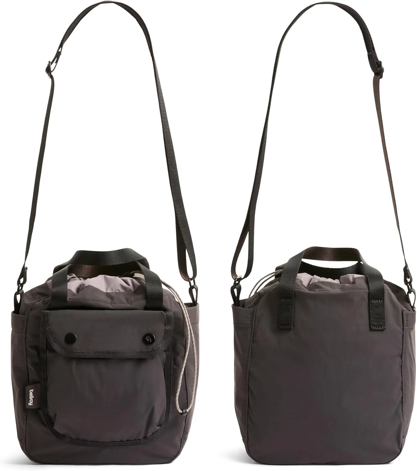 Bellroy Cinch Bucket Bag (compact 9 liter lightweight crossbody bag with adjustable shoulder strap) - Charcoal