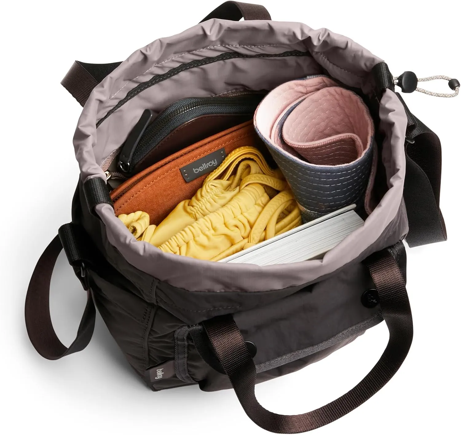 Bellroy Cinch Bucket Bag (compact 9 liter lightweight crossbody bag with adjustable shoulder strap) - Charcoal