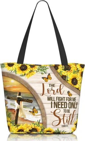 Bible Tote Bags for Women Christian Tote Bag Religious Church Bags for Women Organizer Christian Gift With Zipper