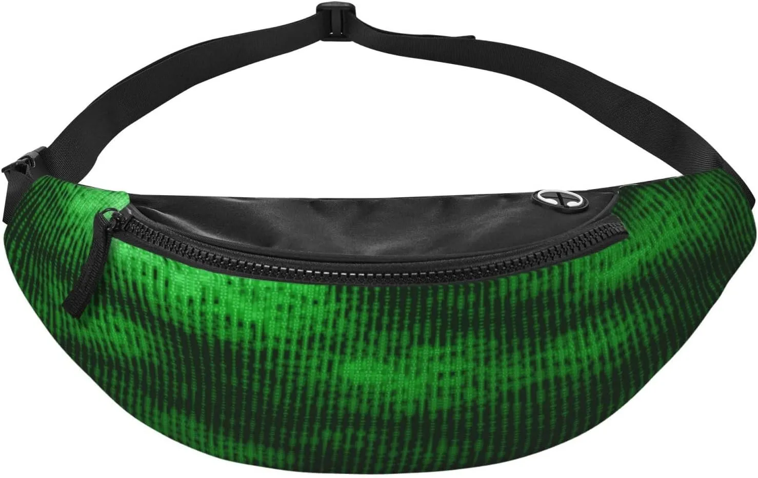 Big Data Green Data Fanny Pack, Crossbody Waist Packs for Women Men Waist Bags with Adjustable Strap for Travel Running Hiking Sport