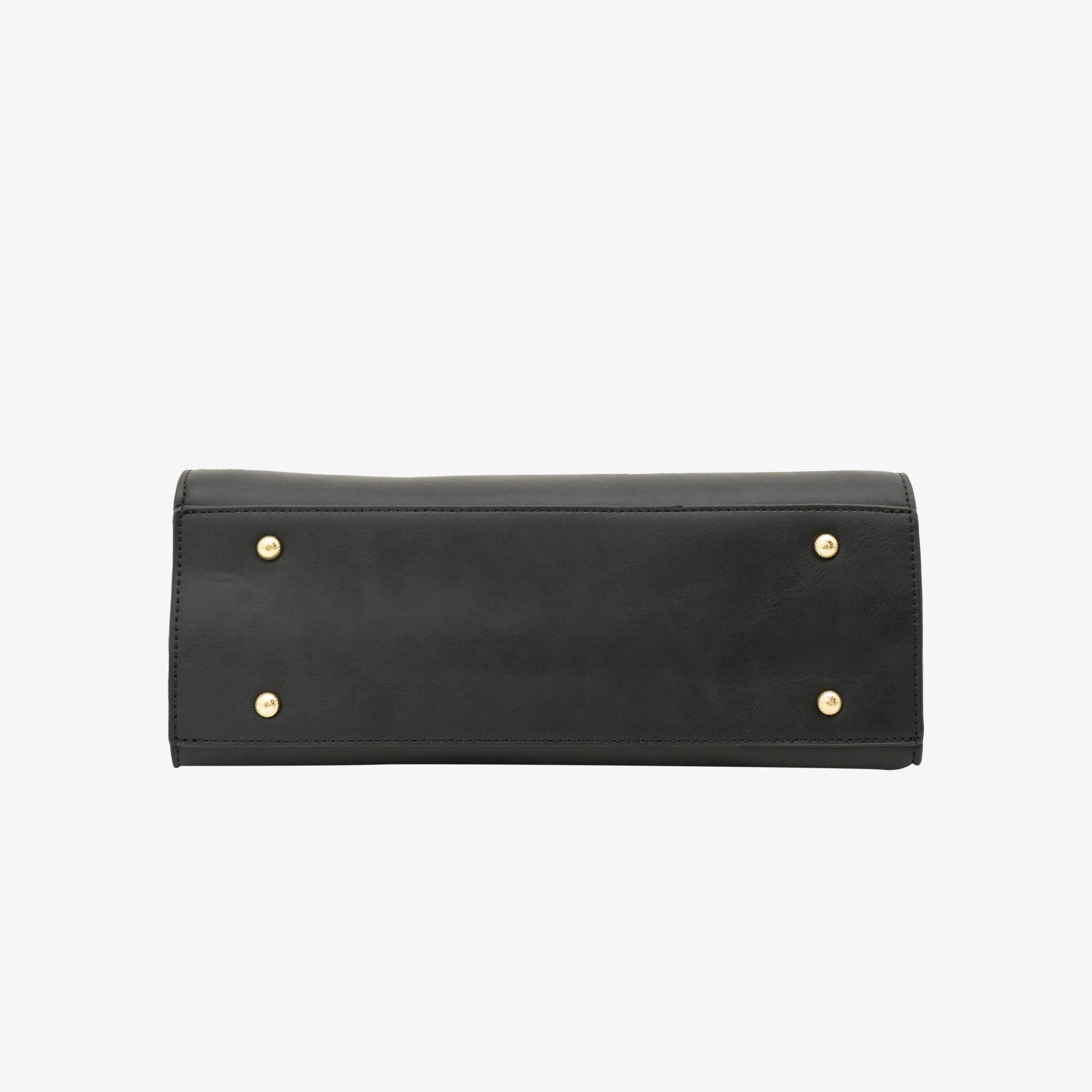 Black Floral Eclipse Handbag | Cara