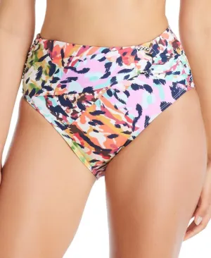 Bleu Rod Beattie Women's High-Waist Bikini Bottoms (Rainbow Multi, 8)