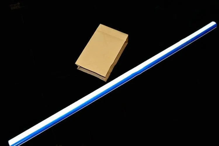 blue-ther Appearing Big Straw - 1.25 m/4.1 ft Magic Tricks Empty Bag Appear Straw Magic Magician Stage Street Bar Illusions Gimmick Props Comedy (Blue) (Bule), Small