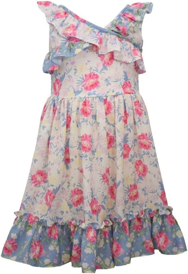 Bonnie Jean Girl's Sundress - Spring Summer Dresses for Baby, Toddler, and Little Girls