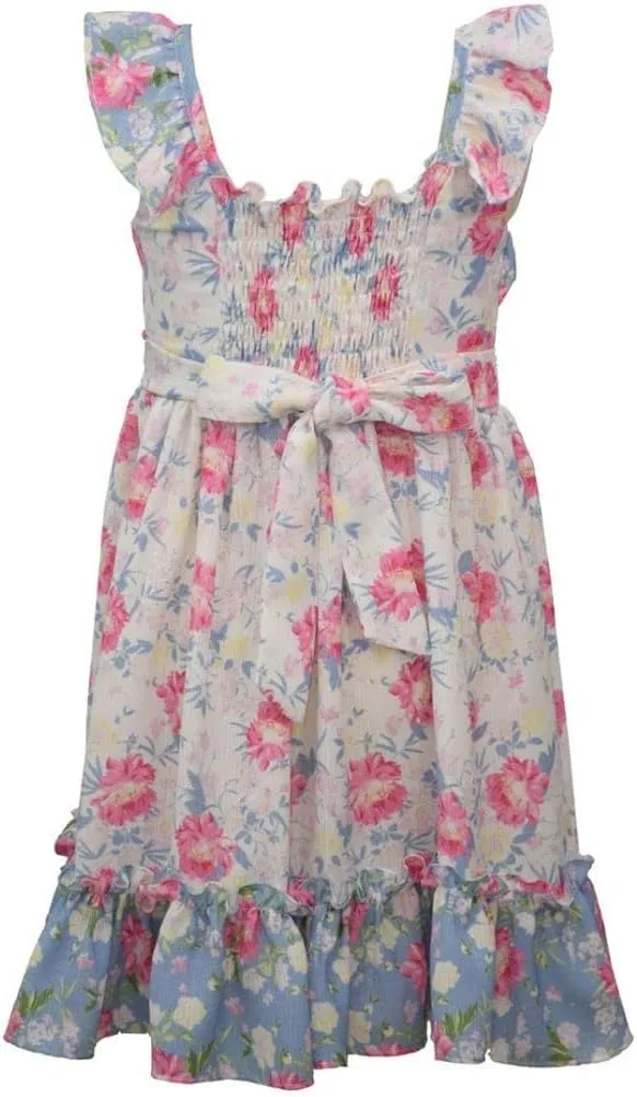 Bonnie Jean Girl's Sundress - Spring Summer Dresses for Baby, Toddler, and Little Girls