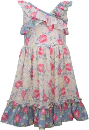 Bonnie Jean Girl's Sundress - Spring Summer Dresses for Baby, Toddler, and Little Girls