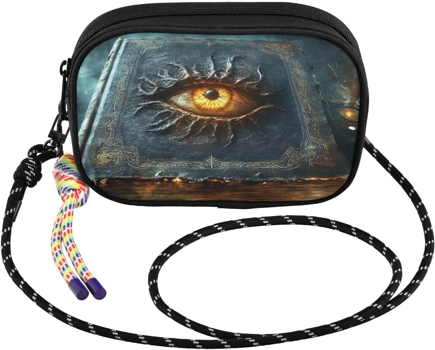 Book Eye Myth Small Crossbody Bags for Women Cell Phone Purses Shoulder Bag Handbag with Adjustable Strap