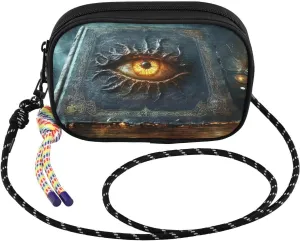 Book Eye Myth Small Crossbody Bags for Women Cell Phone Purses Shoulder Bag Handbag with Adjustable Strap