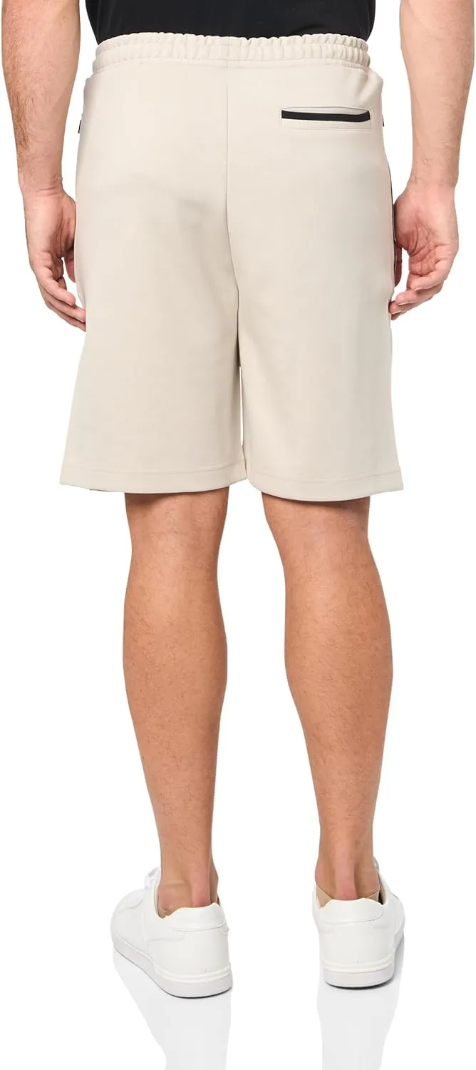 BOSS Men's Structured Jersey Drawstring Waist Shorts