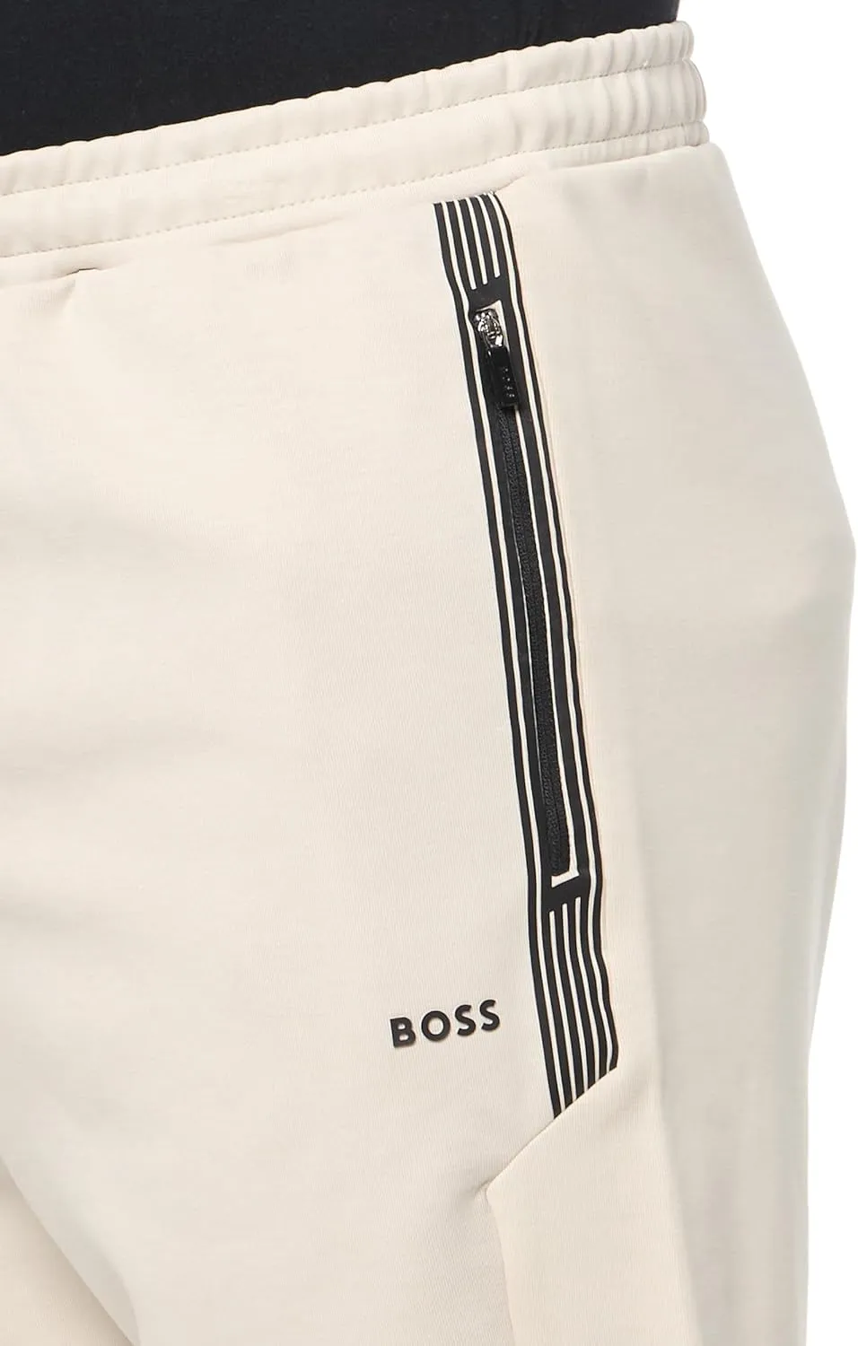BOSS Men's Structured Jersey Drawstring Waist Shorts