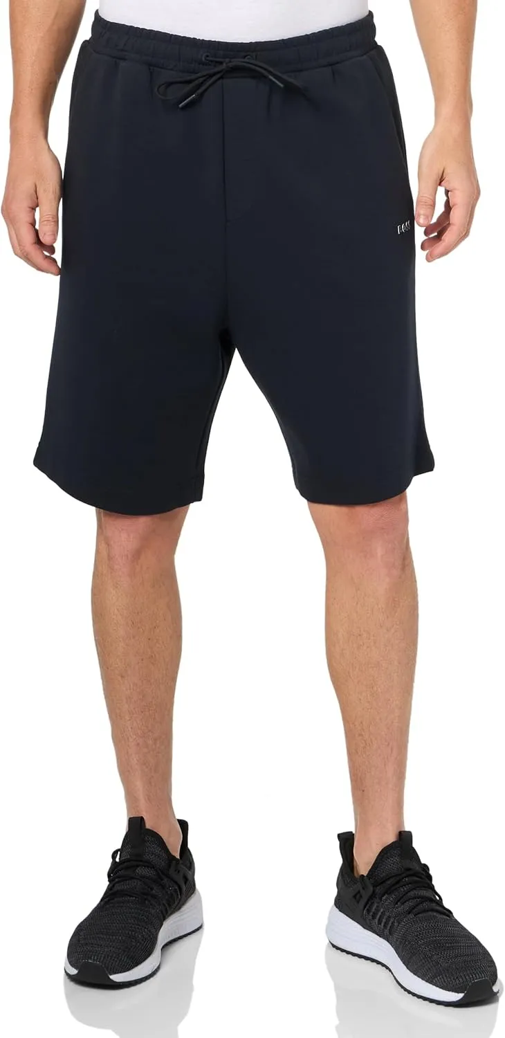 BOSS Men's Structured Jersey Drawstring Waist Shorts