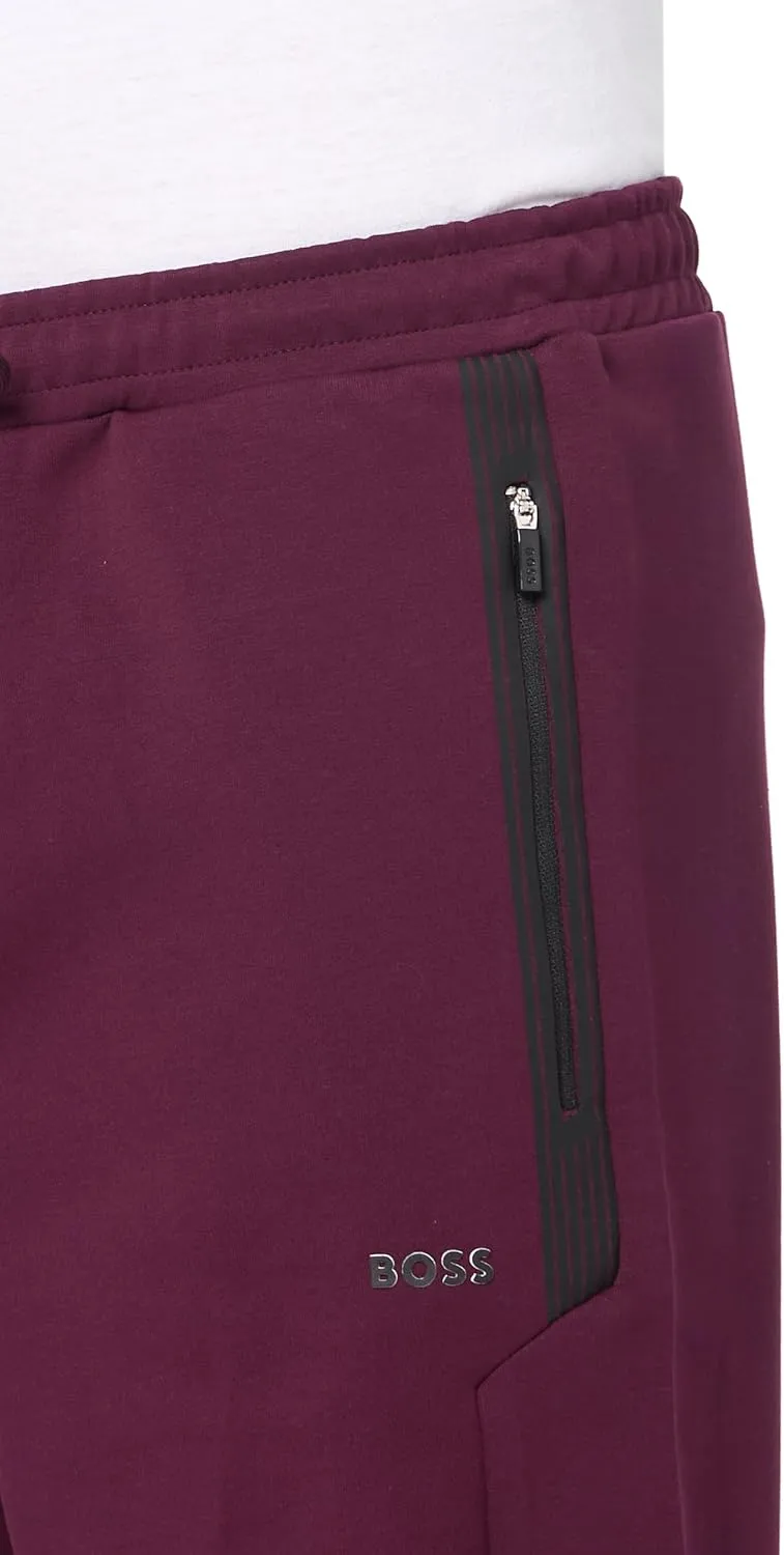 BOSS Men's Structured Jersey Drawstring Waist Shorts