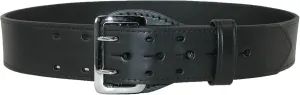 Boston Leather Men's Fully Lined Sam Browne Leather Work Belt, 44, Black
