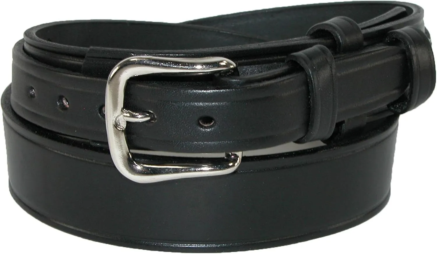 Boston Leather Men's Heavy Duty Leather Ranger Work Belt, 40, Black