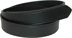 Boston Leather Mens Leather 1 3/8 inch hook and loop fasteners, No Scratch Work Belt | Black 40