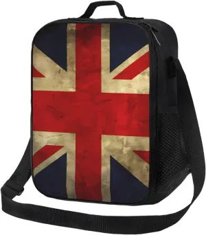 British Flag Lunch Bag for Men Women Insulated Lunch Box for Adult Reusable Lunch Tote Bags Large Capacity Lunch Case Leakproof Cooler Lunch Container for Work Travel Office