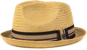 Brixton Men's Castor Straw Fedora Hat