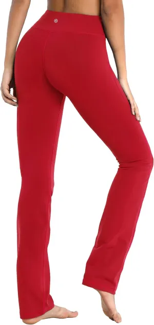 BUBBLELIME 29"/31"/33"/35"/37" Women's High Waist Straight Leg Yoga Pants Tummy Control Workout Pants with Pockets
