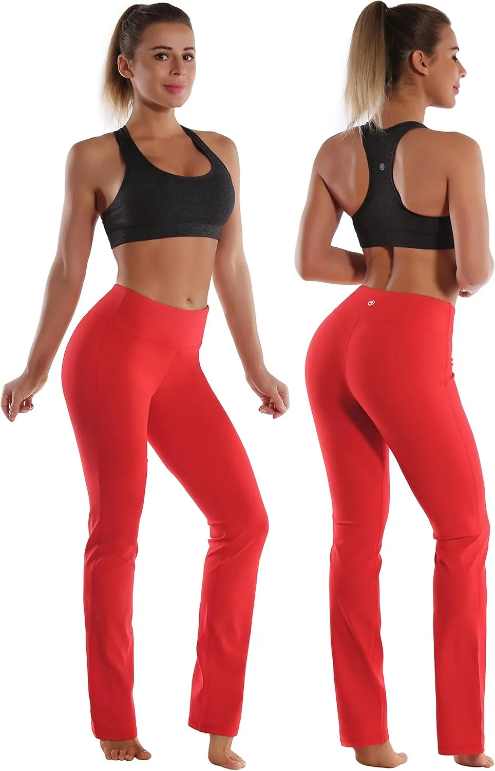BUBBLELIME 29"/31"/33"/35"/37" Women's High Waist Straight Leg Yoga Pants Tummy Control Workout Pants with Pockets
