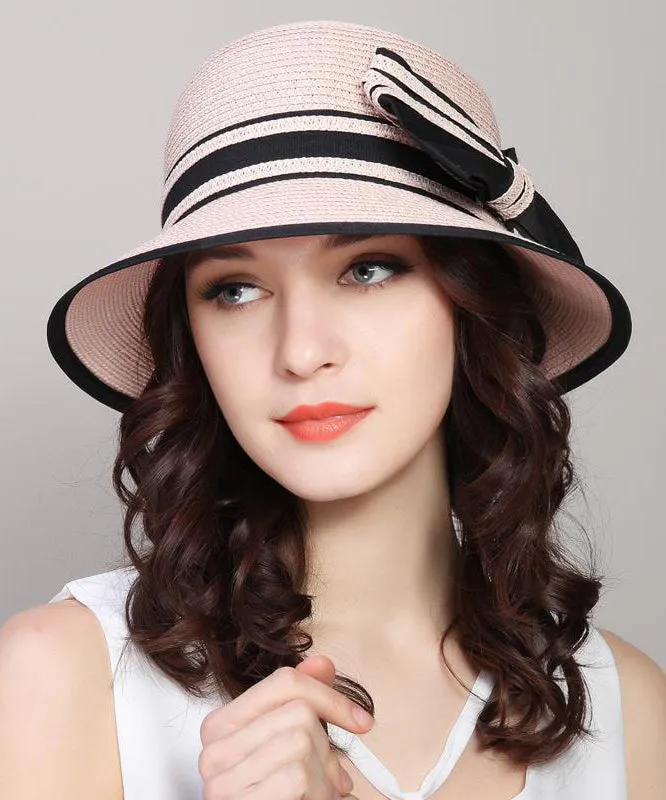 Bucket Versatile Straw Version White Woven Hat Korean Foldable