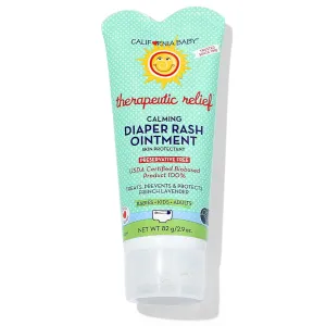 California Baby Calming Diaper Rash Cream | 100% Bio-Based | Zinc Oxide Ointment | Lavender Scented Diaper Cream | Cloth Diapers Safe | 82 g / 2.9 oz.