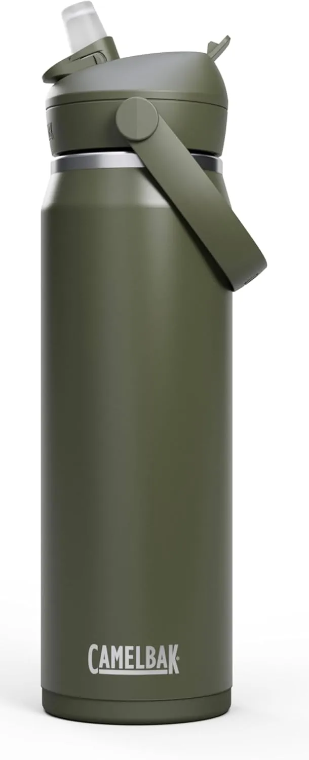 CamelBak Thrive Flip Straw Insulated Stainless Steel Water Bottle Moss, 25oz