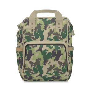 Camouflage Diaper Backpack - Durable Nylon Camo Baby Bag for Outdoorsy Parents, Spacious & Multifunctional Camo Diaper Backpack