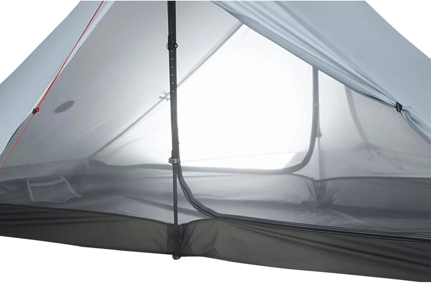 Camping Tents, 2 Person Outdoor Ultralight Camping Tent 3 Season Professional 20d Nylon Both Sides Silicon Tent (Color : Khaki 4 Season)