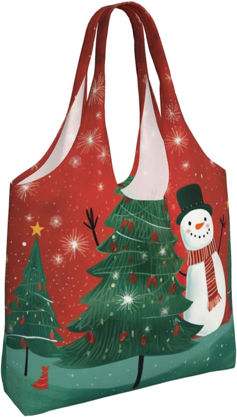 Canvas Aesthetic Tote Bag forBeach Bag Shopping BagsShoulder Bag Reusable Grocery Bags