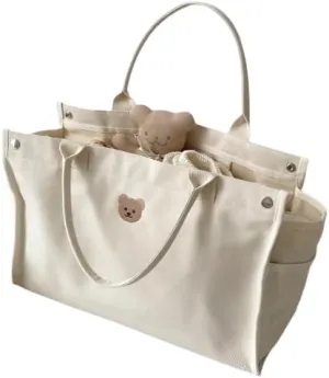 Canvas Mommy Bag Baby Nappy Bags for Newborn Diaper Organizer Pouch Babies Accessories Stroller Tote Bag Mom Handbags