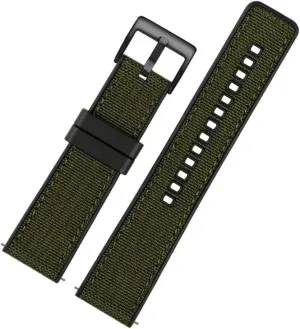 Canvas Nylon Rubber Strap 20mm 22mm 24mm Waterproof Watchband Quick Release Men Replacement Bracelet Band Watch Accessories