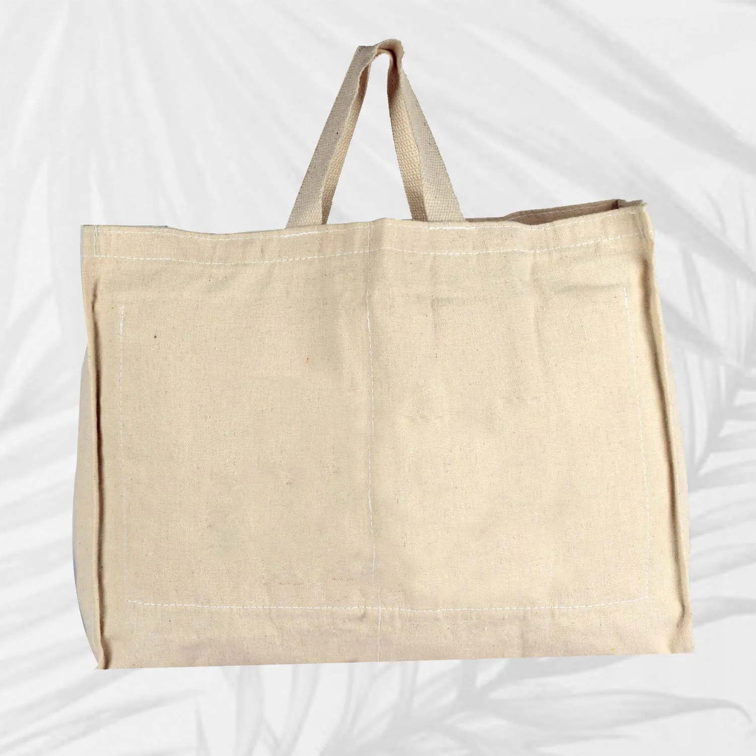 Canvas Shopping Bags Grocery Cotton with Pockets Heavy Duty