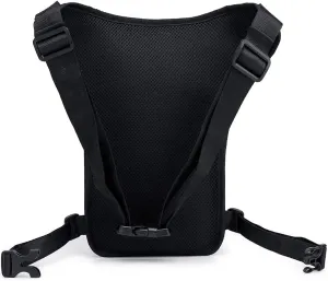 Canvas Tactical Military Waist Pack Pouch Outdoor Drop Leg Bag Waist Bag Fanny Packs Tactical Leg Bag Thigh Pouch Bag Crossbody Bag … 7-black*
